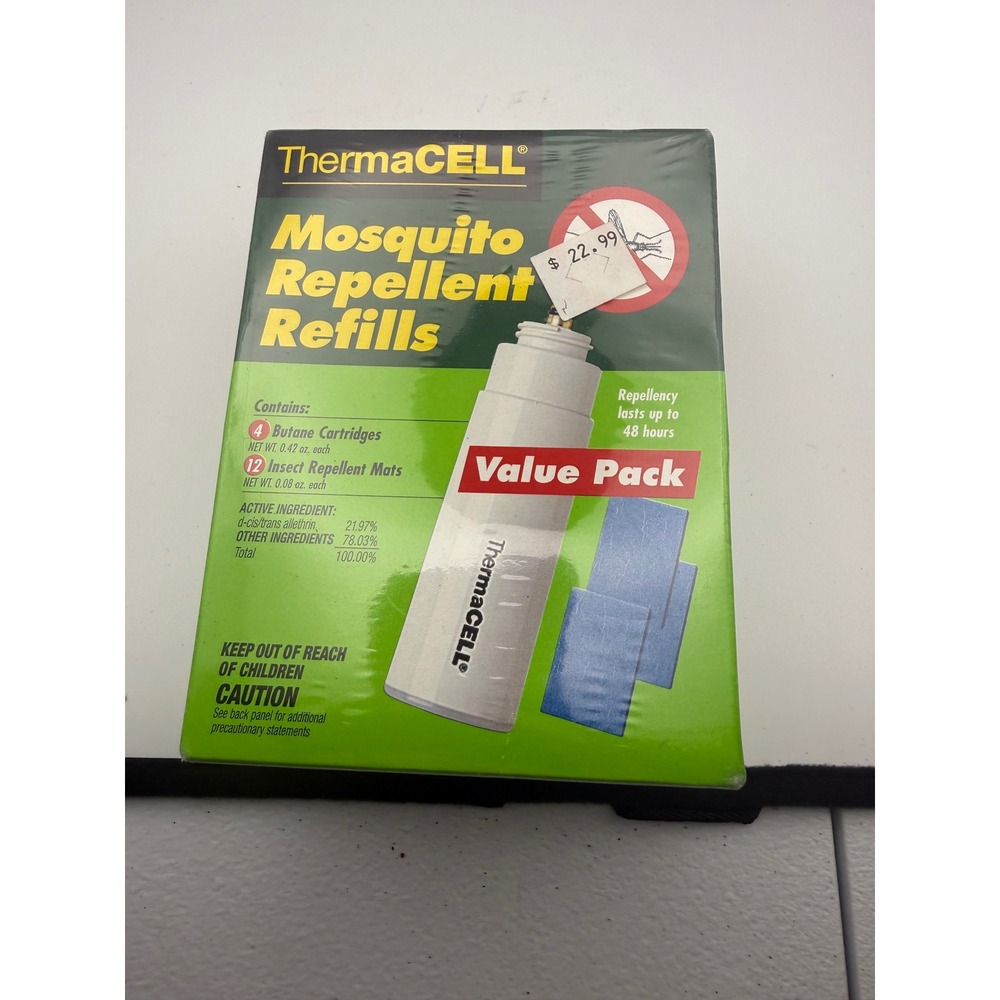ThermaCELL Mosquito Repellent Refills Value Pack 4 Butane Cartridges 12 Mats
